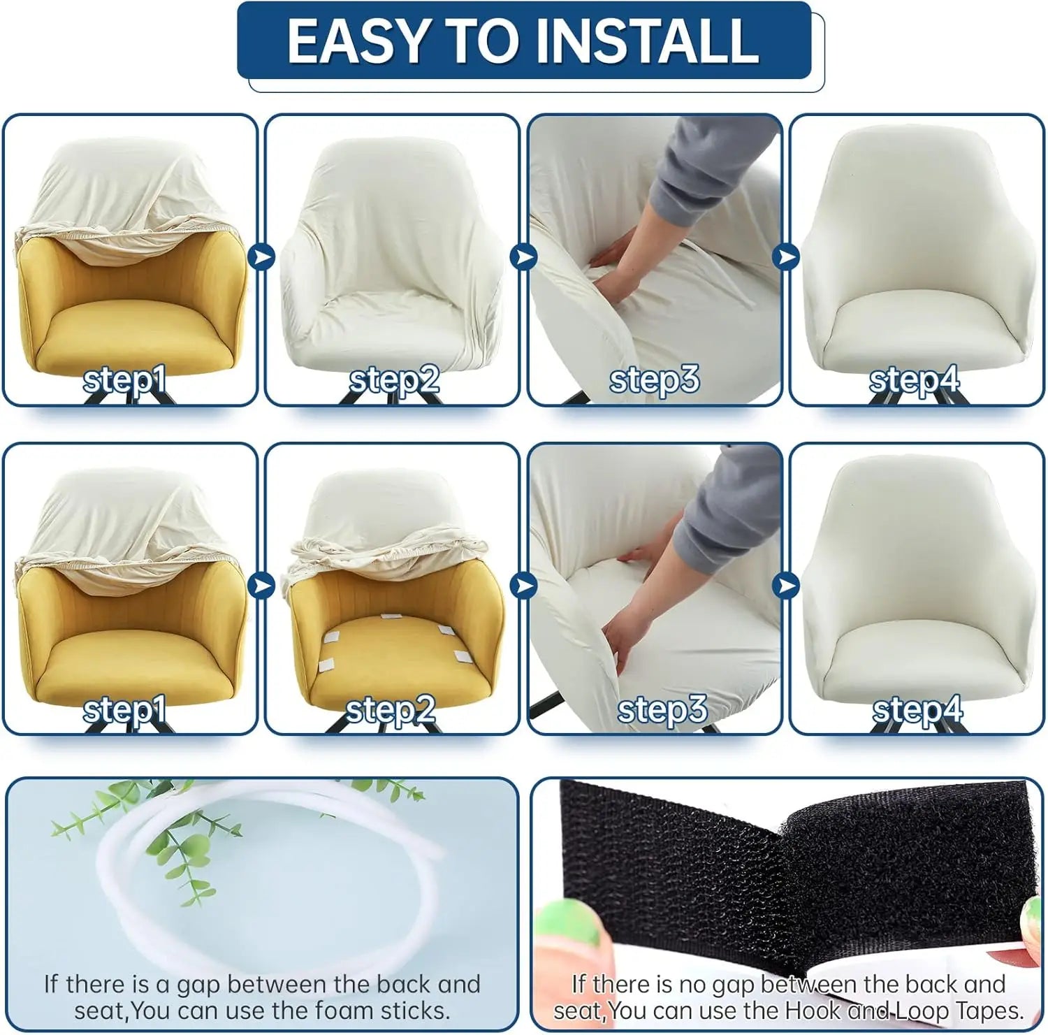 Swivel Armchair Cover Stretch