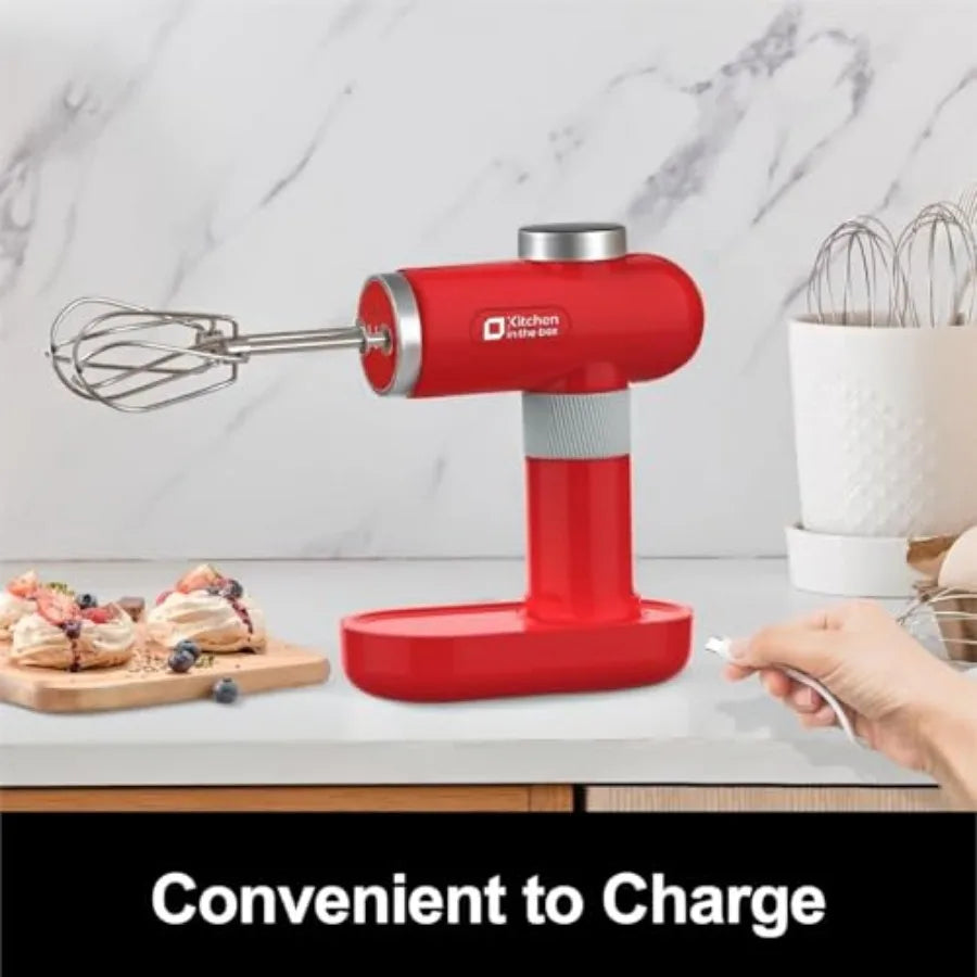 Cordless Rechargeable Hand Mixer Handheld