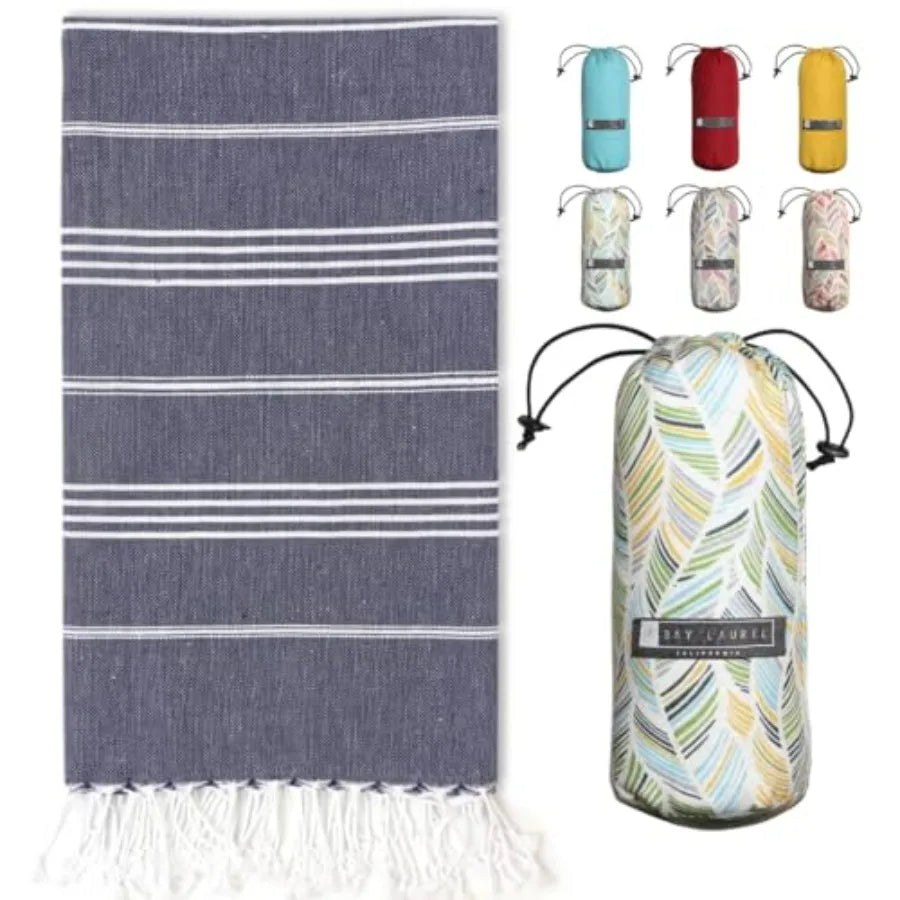 Turkish Beach Towel with Travel Bag 39 x 71