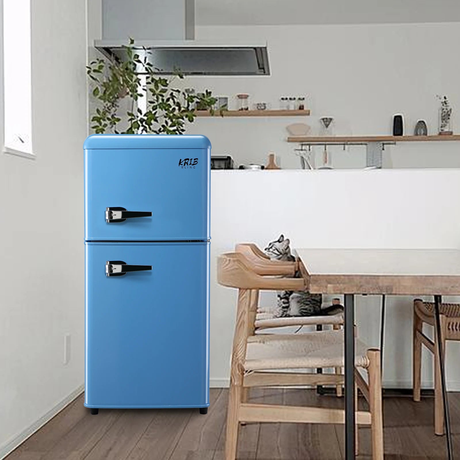 3.2 CF Double Door Compact Refrigerator