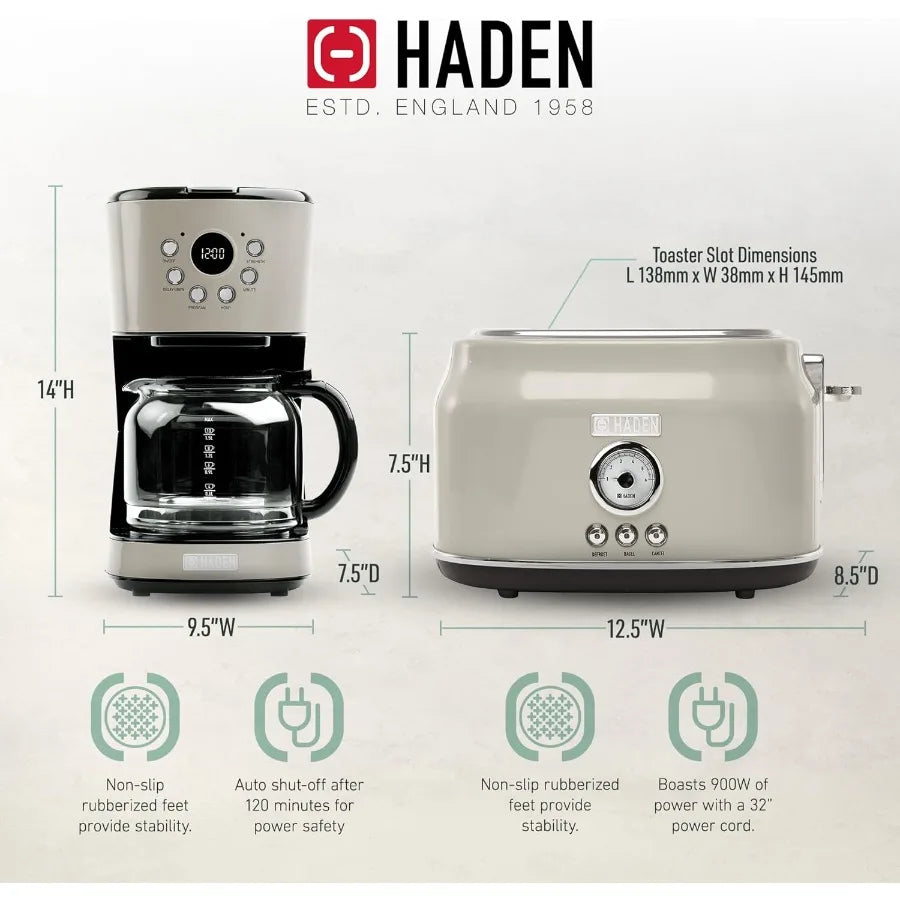 12 Cup Coffee Maker/Wide Slot Toaster