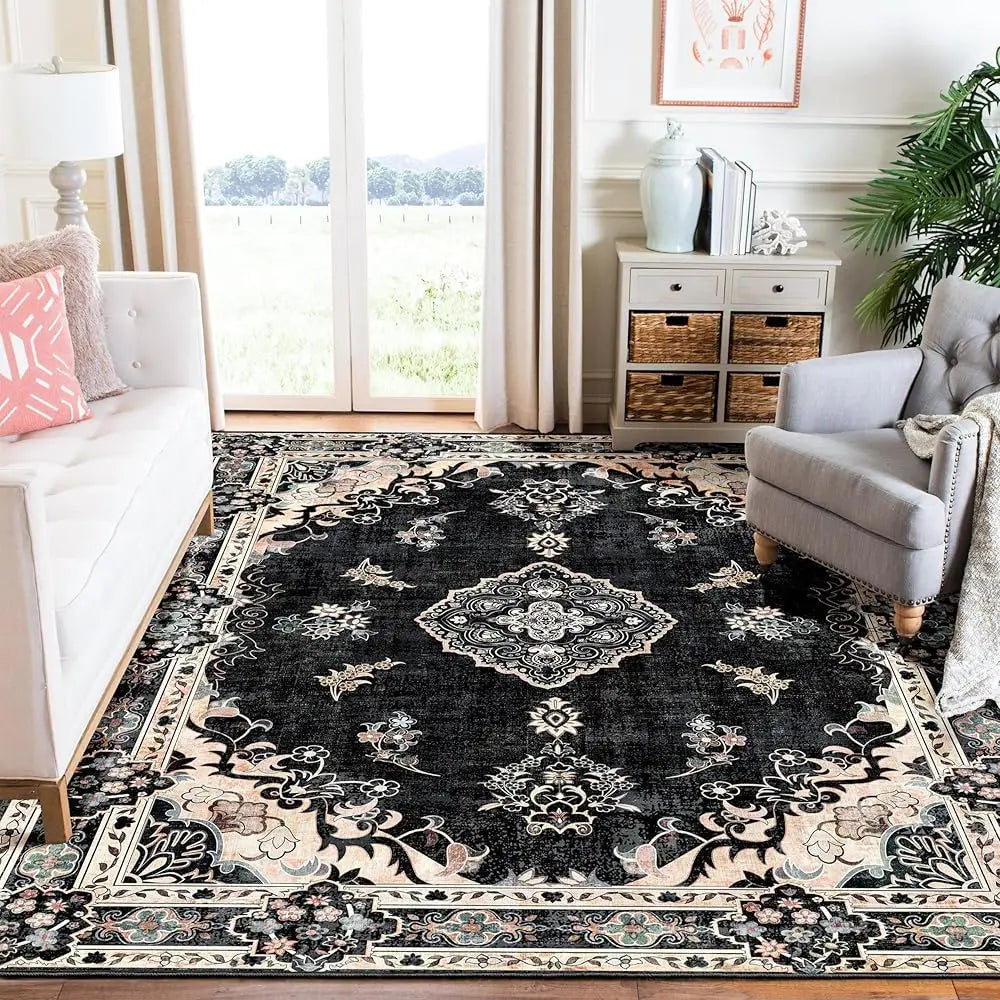 6x9 Washable Boho Vintage