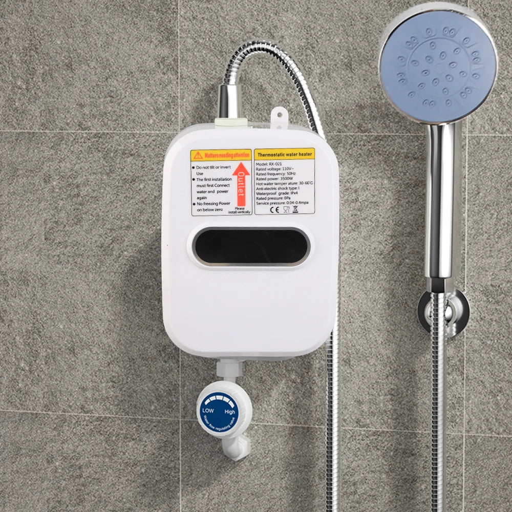 Small Instant Electric Water Heater LCD Display