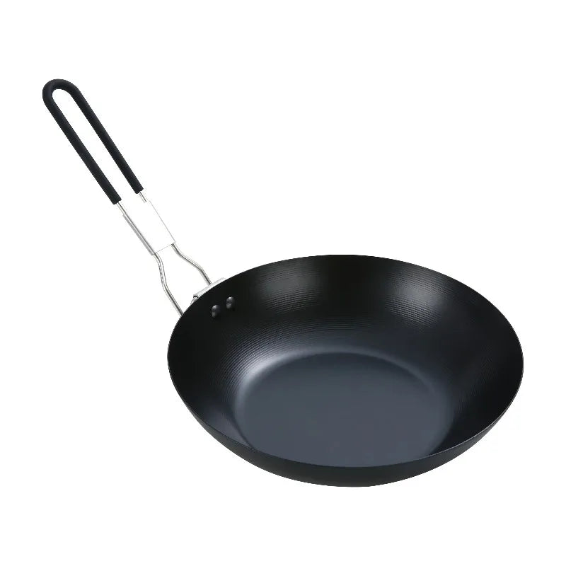 9.5" Carbon Steel Frying Pan with Folding Handle
