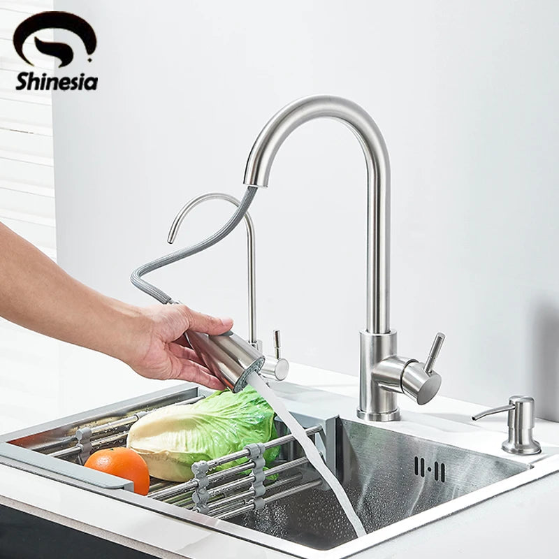 Brushed Nickel Stainless Recessed Taps