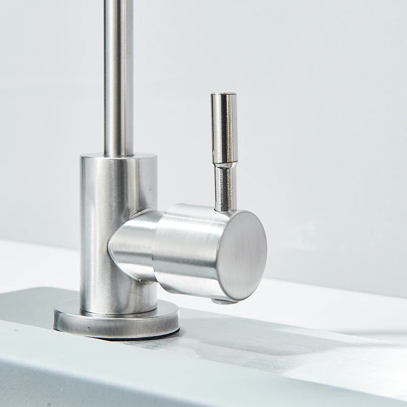 Brushed Nickel Stainless Recessed Taps