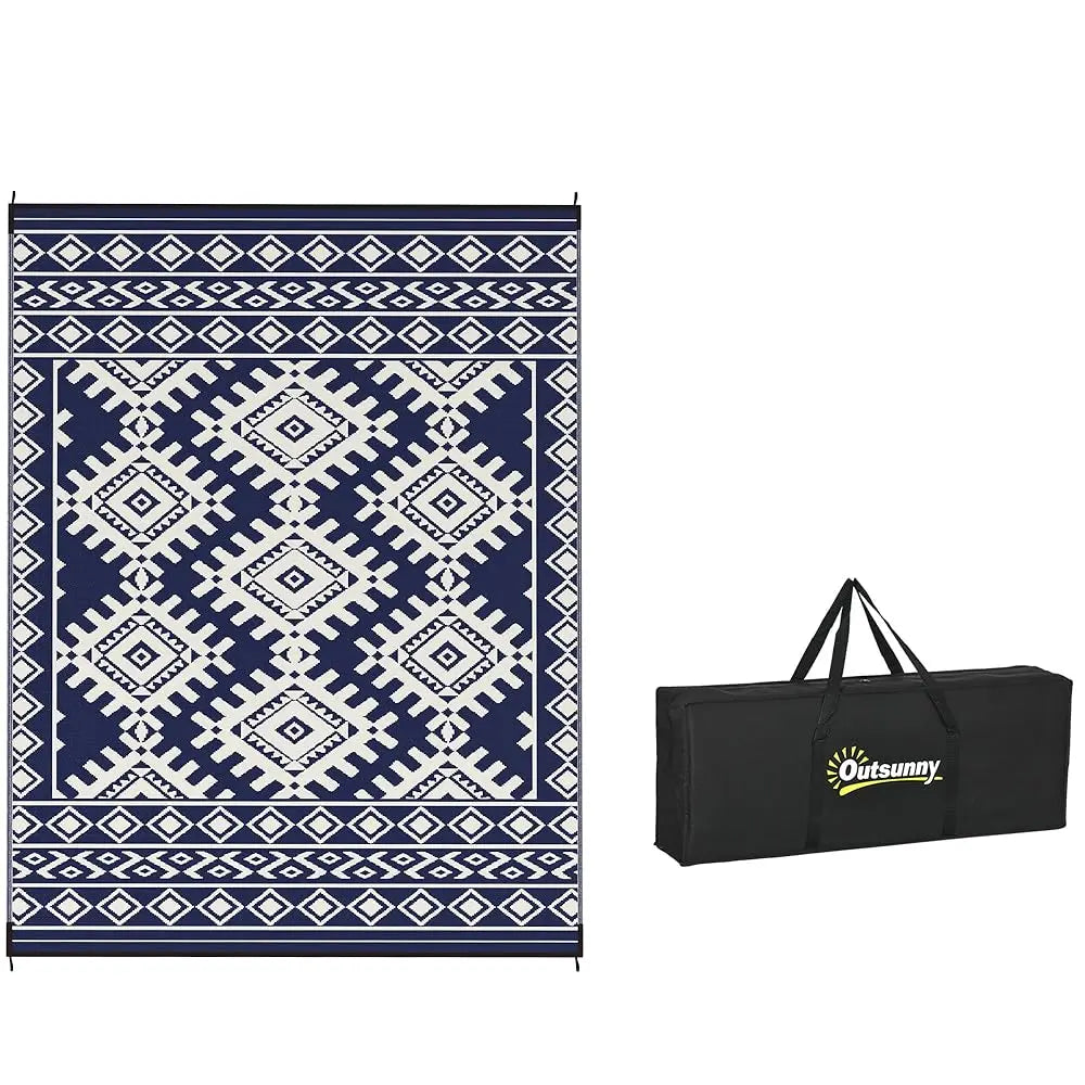 Outdoor Rug for Patio, 9' X 12' Waterproof