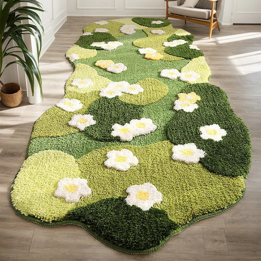 64"x48" Three-Dimensional Fluffy Lawn Moss