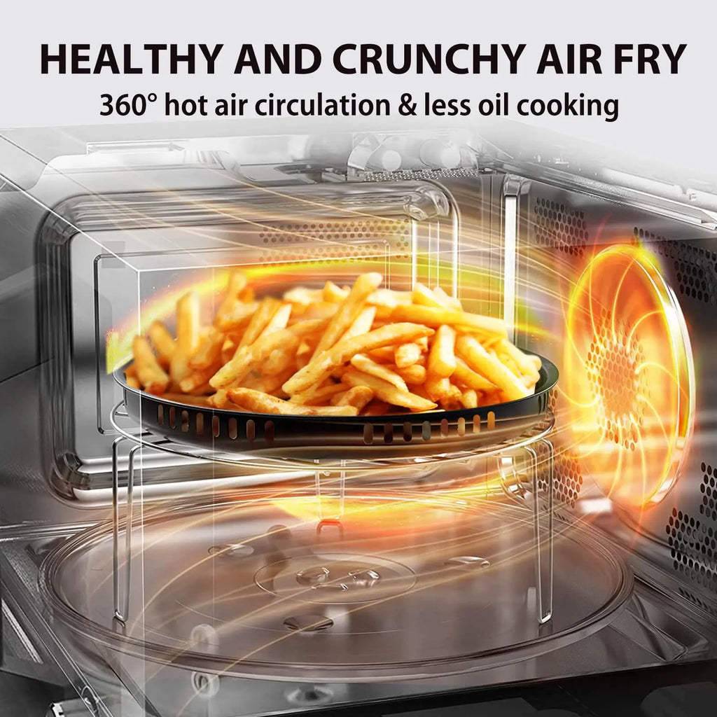 6-in-1 Inverter Microwave, Air Fryer, Broil, Convection,