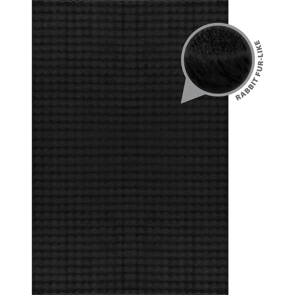 8x10 Ultra Soft Black High Pile