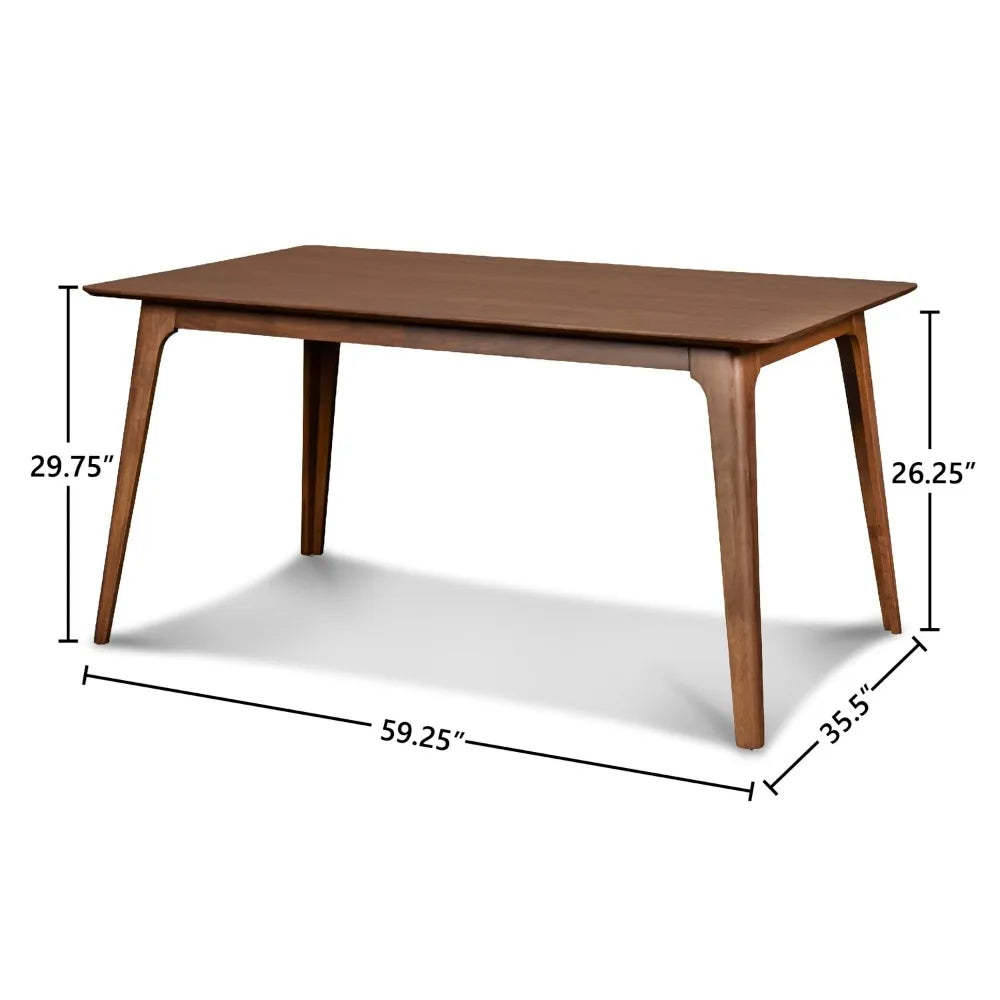60" Rectangular Walnut