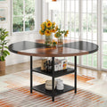 47" Round for 4, Wood w/Storage