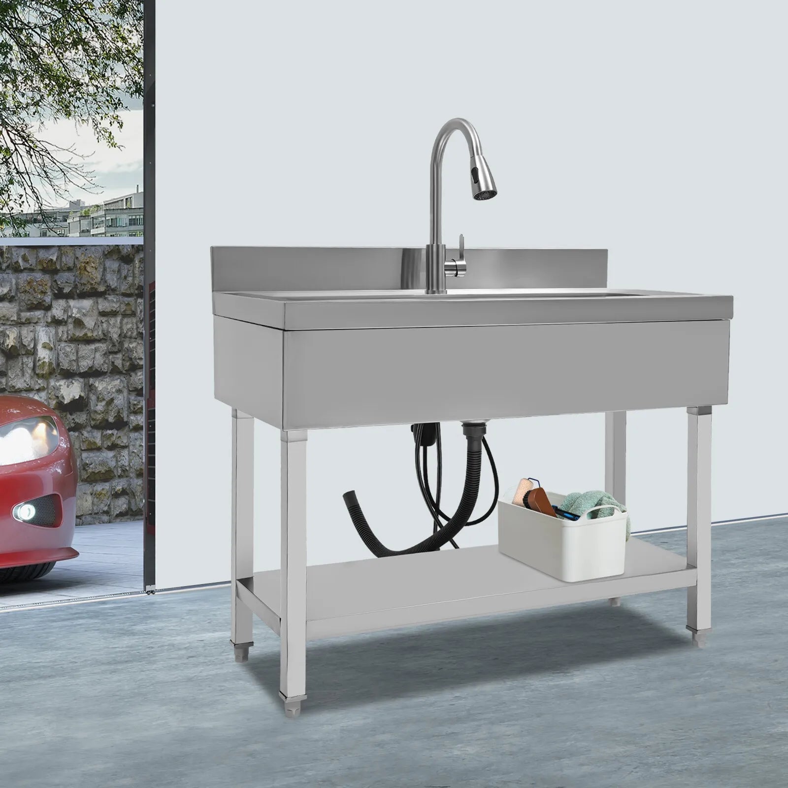 Commercial Sink 201 Stainless Single Bowl