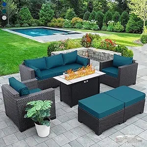 6-Piece Patio Set W/Fire Pit