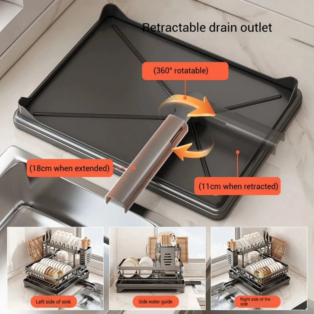 Stainless Dish Rack Adjustable
