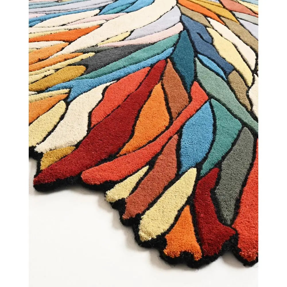5x8 Handmade Irregular Shape Wool