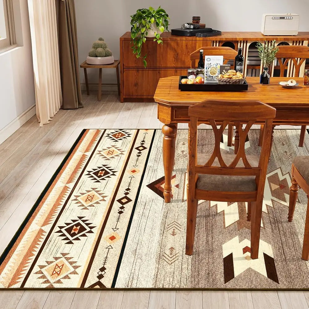Living Room Rug - 5X7 Aesthetic Washable