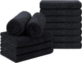 Black Salon Towel, Pack of 12 (Not Bleach Proof, 16 x 29 Inches)