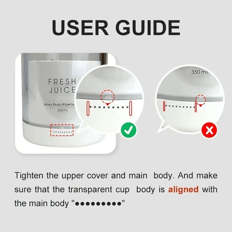 Portable Electric Juicer Blender USB Mini Mixer