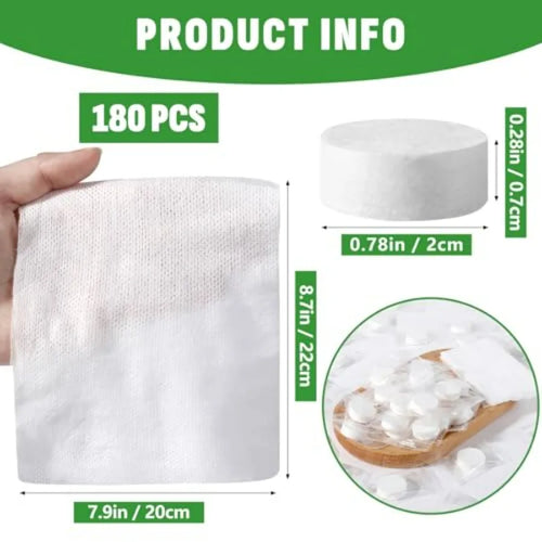 180 PCS Compressed Towel Mini Disposal