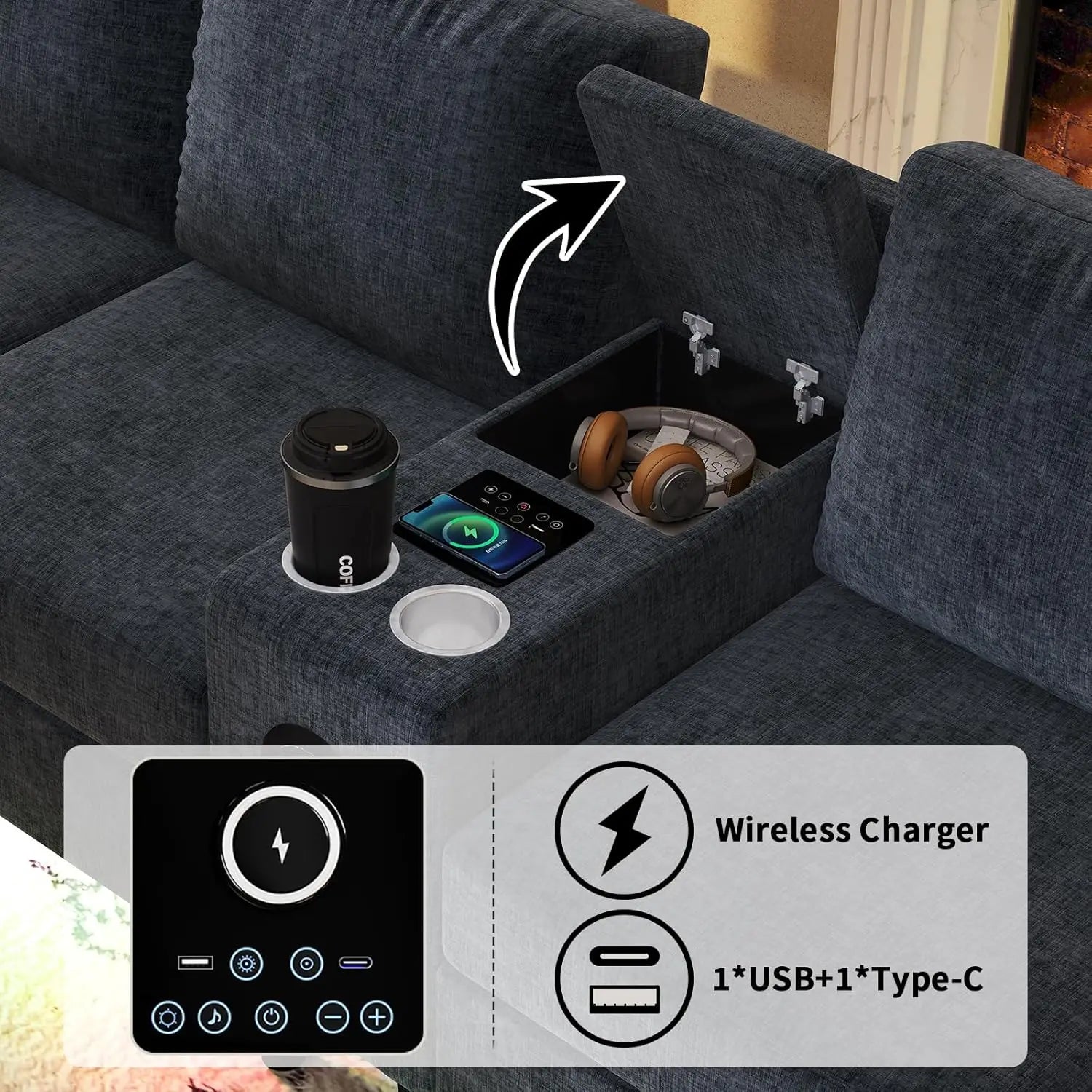 6 Seat Sectional Sofa