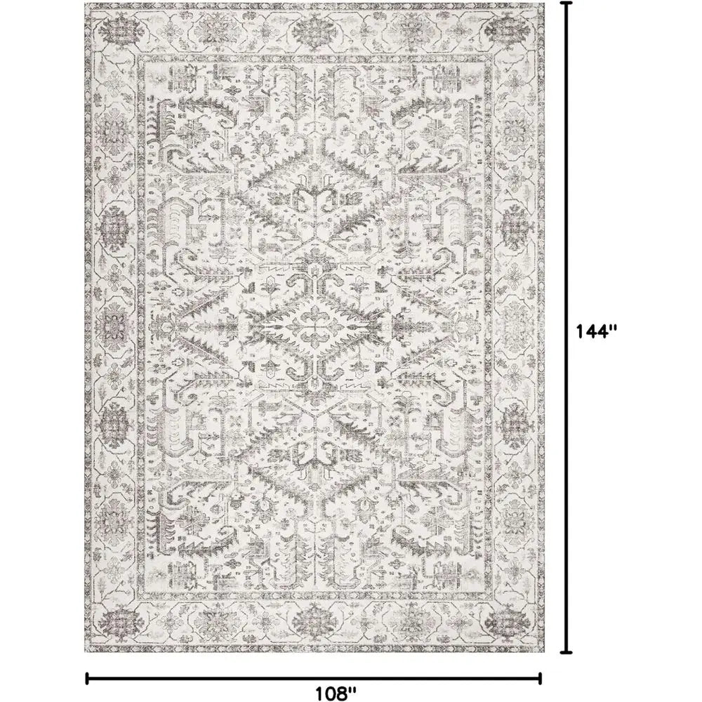 9x12 Washable Soft Vintage Traditional