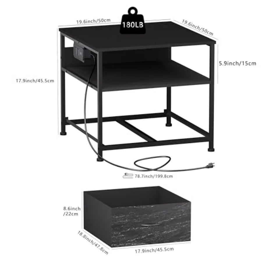 180 lb Fridge Table Drawer Storage Heavy Duty