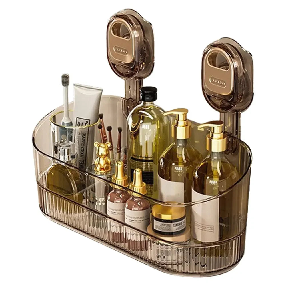 No Drill Bathroom Suction Storage Box