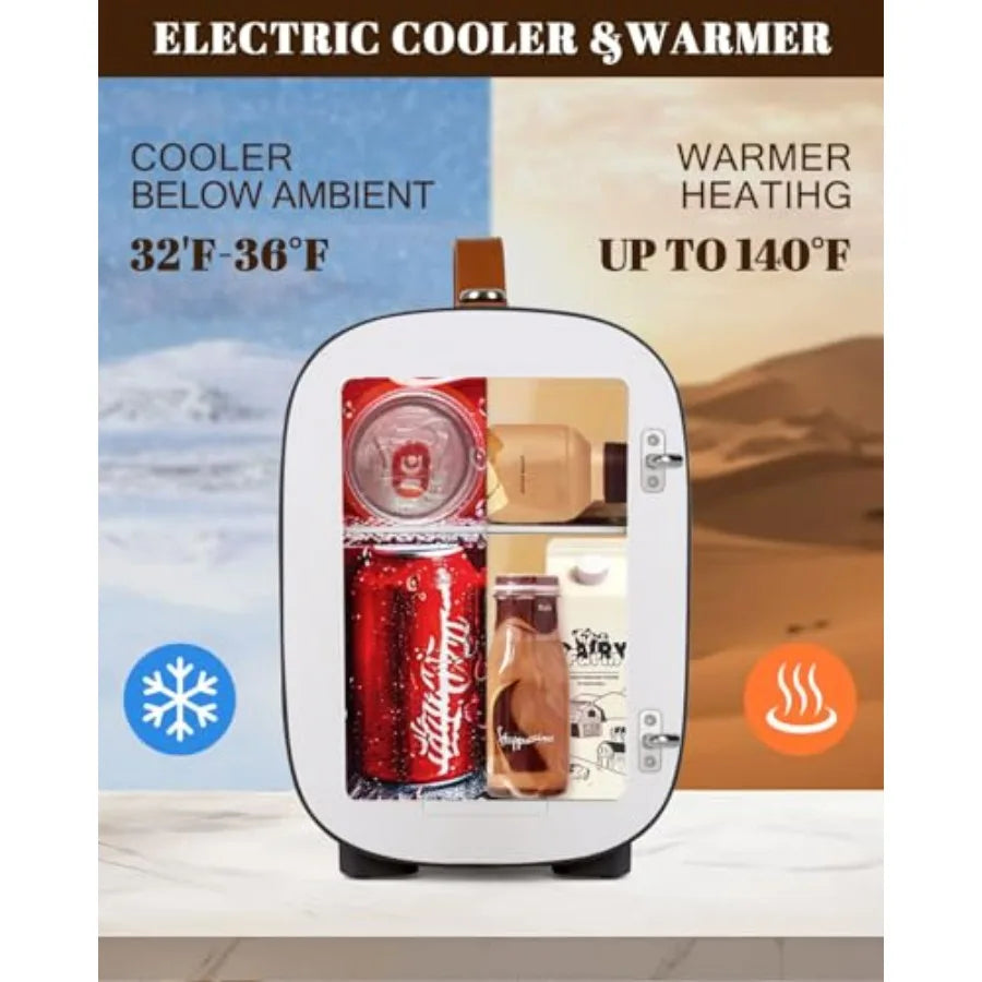 Mini Fridge for Bedroom/skincare 4 Liter/6 Cans