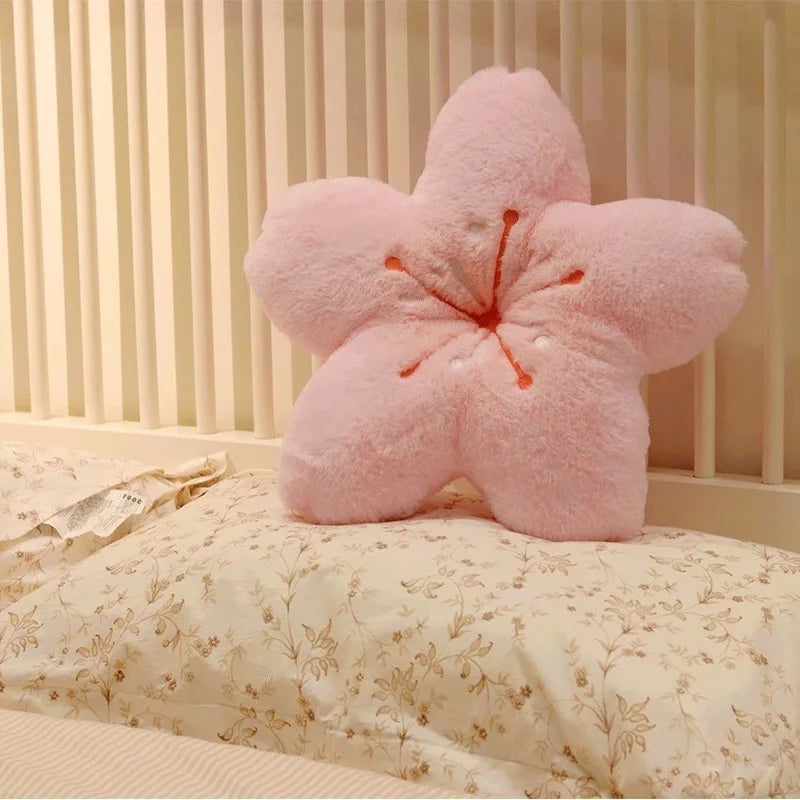 Super Soft Cherry Blossom Flower Pillow