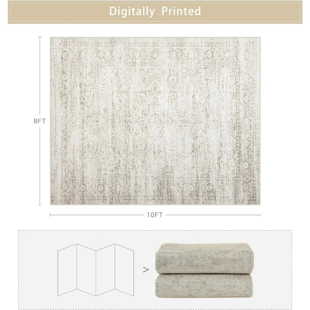 8x10 Faux Wool Washable