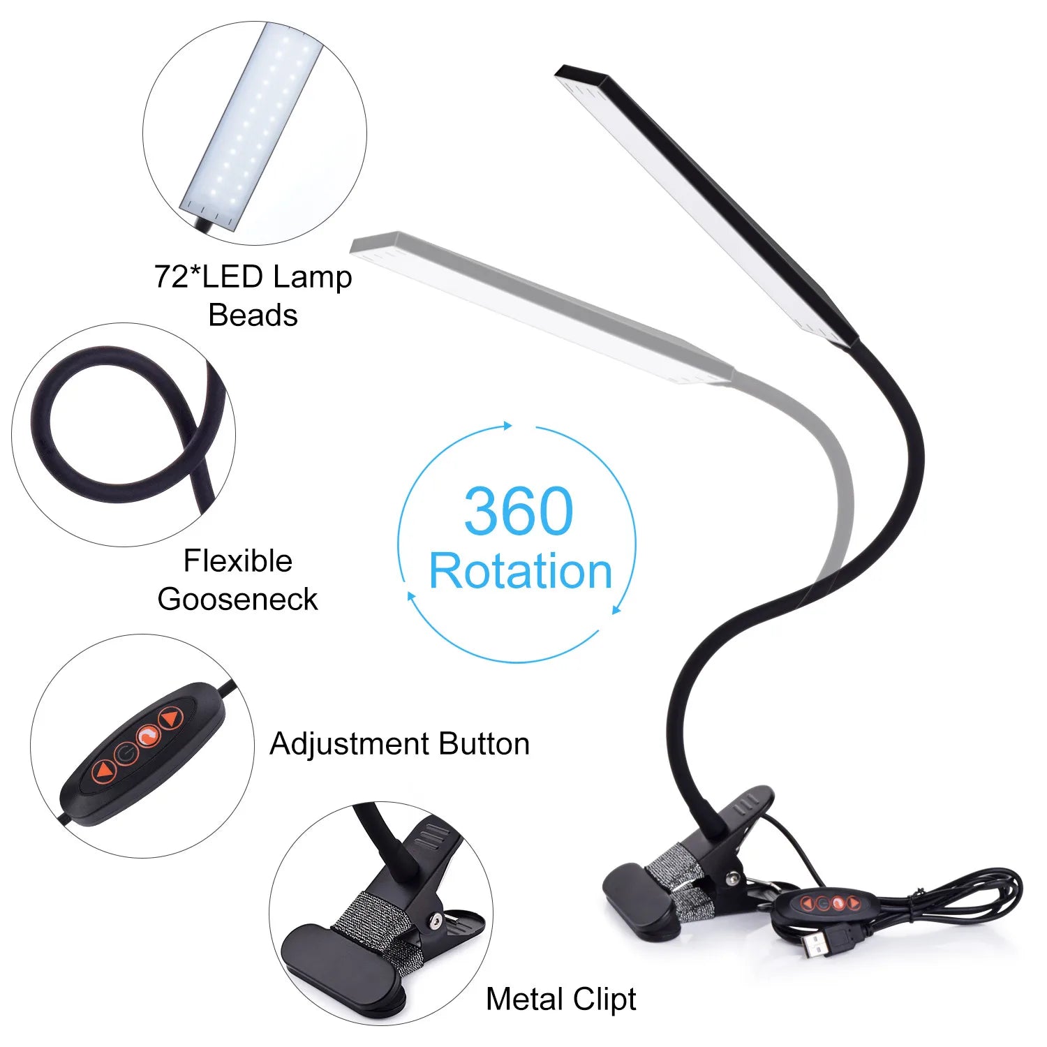 5W LED Clip-on Lamp