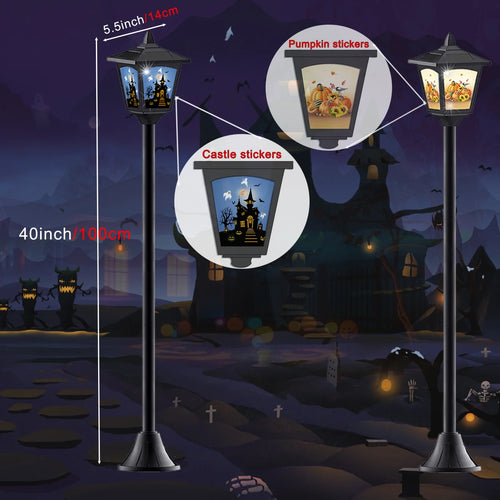 2 40" Christmas Mini Solar Lamps