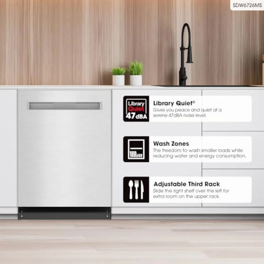 24-inch Stainless Steel Dishwasher Quiet