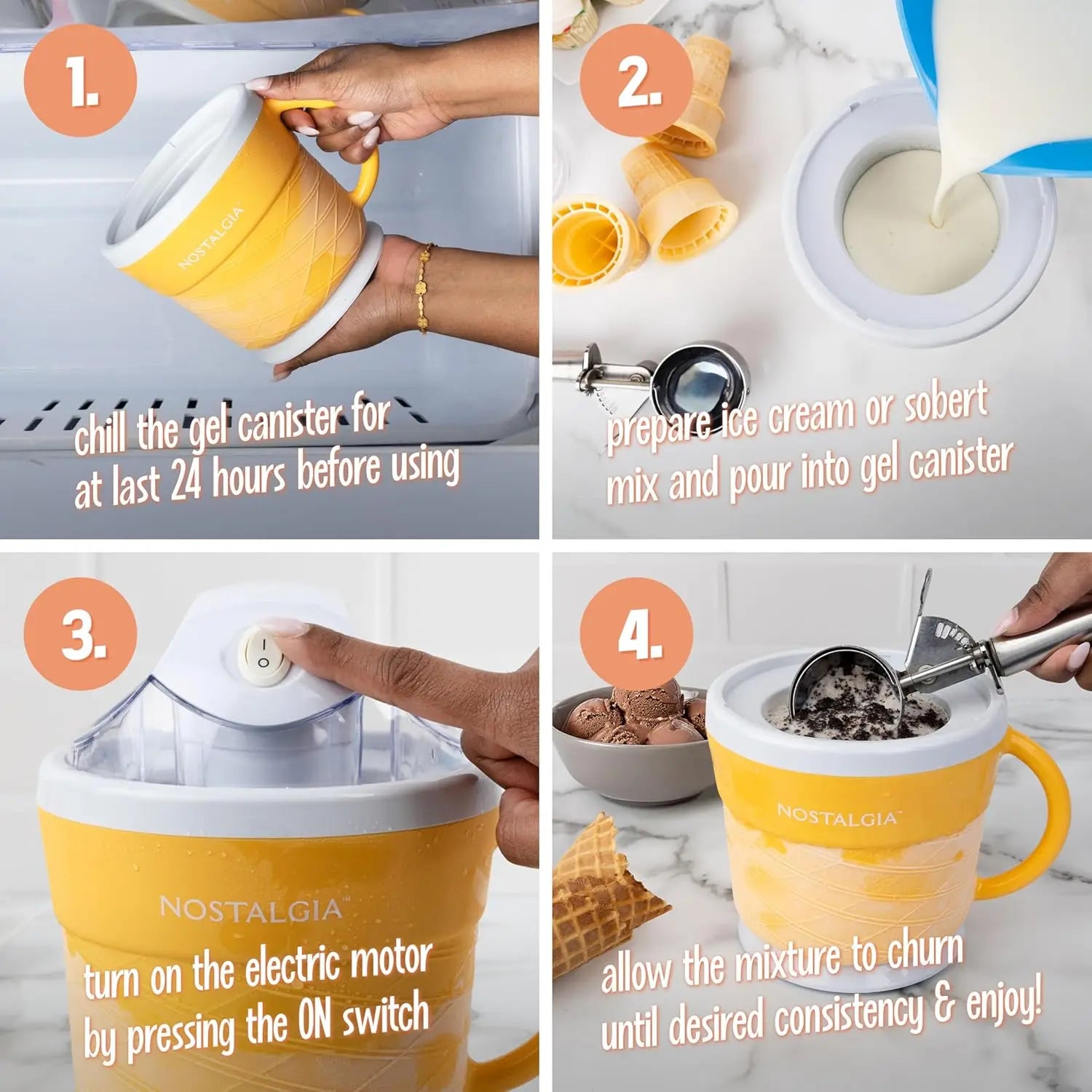 Electric Ice Cream Maker - Soft Serve Machine