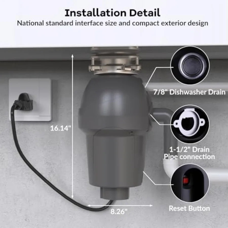 3/4 Disposal w Air Switch Quiet