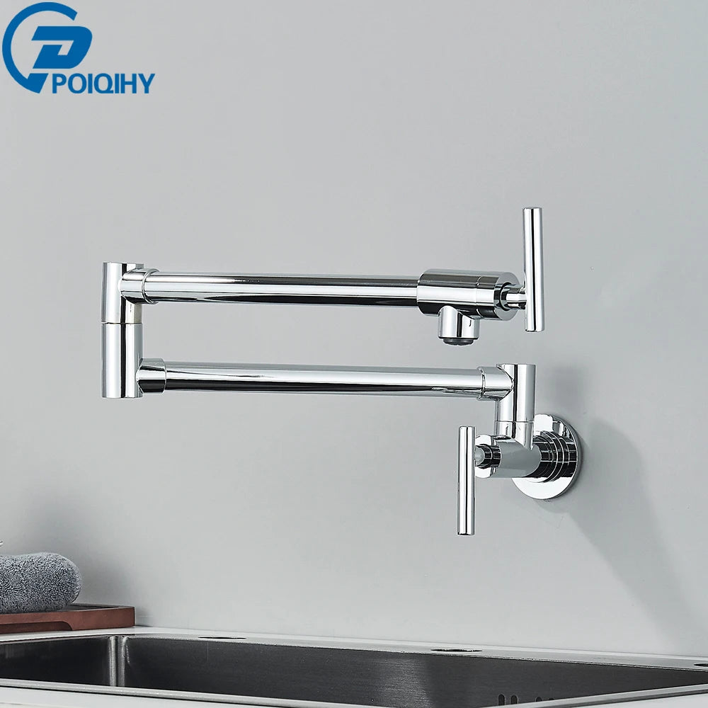 Chrome Black Wall Mounted 360 Rotating