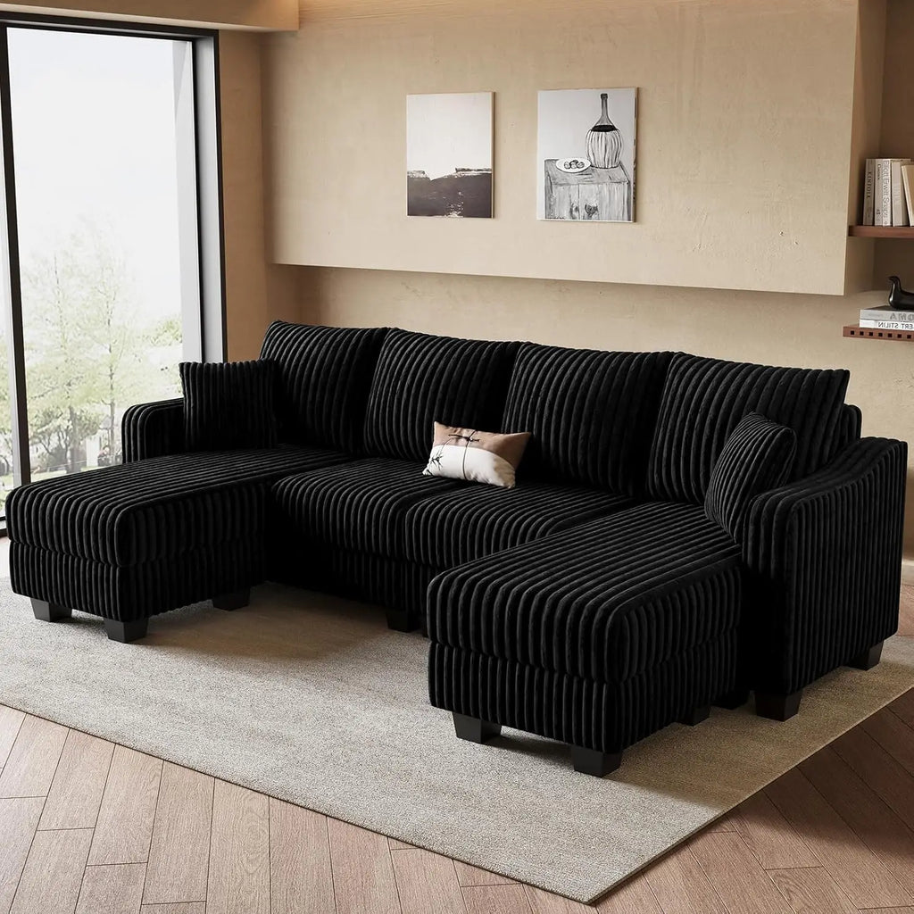 U Shaped Couch w/Reversible Chaises