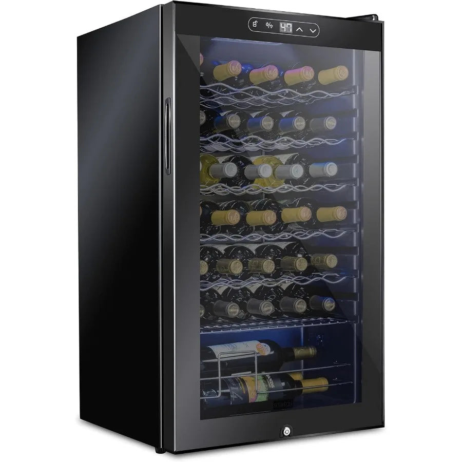 34 Bottle Compressor Wine Cooler Refrigerator
