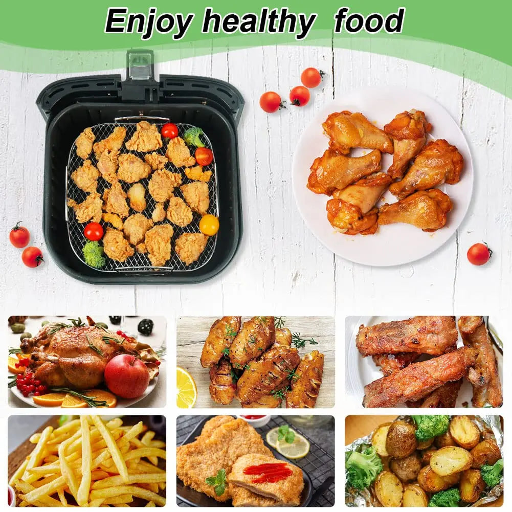 Air Fryer Baking Rack Metal Square/Round/Rectangle