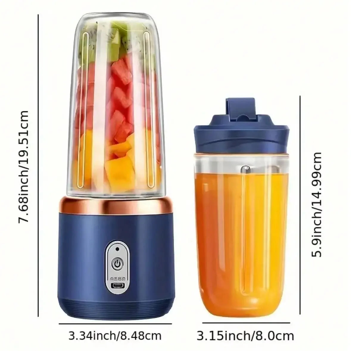 Compact Travel Smoothie Blender: Rechargeable