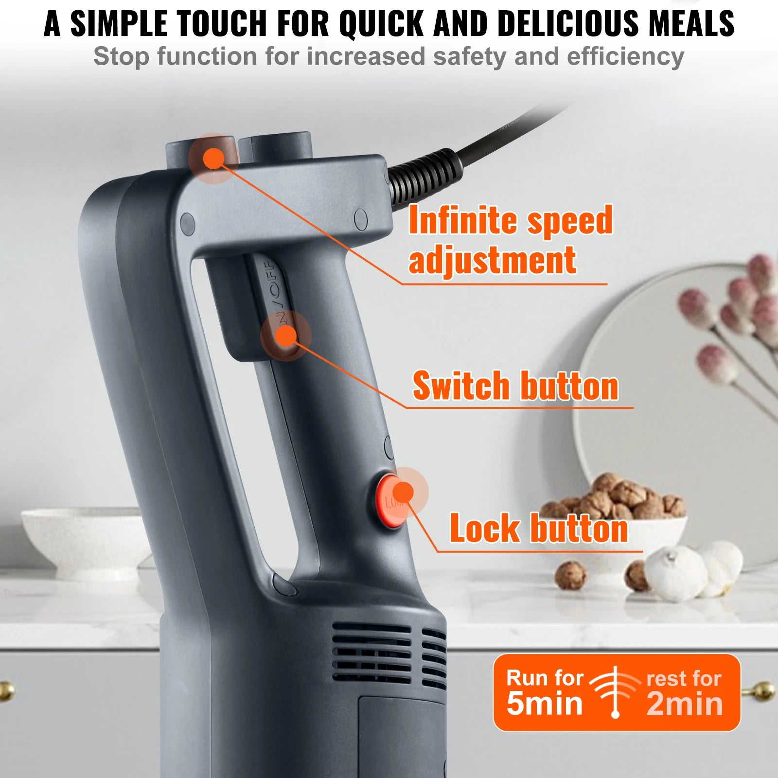 16" Commercial Immersion Blender Heavy Duty