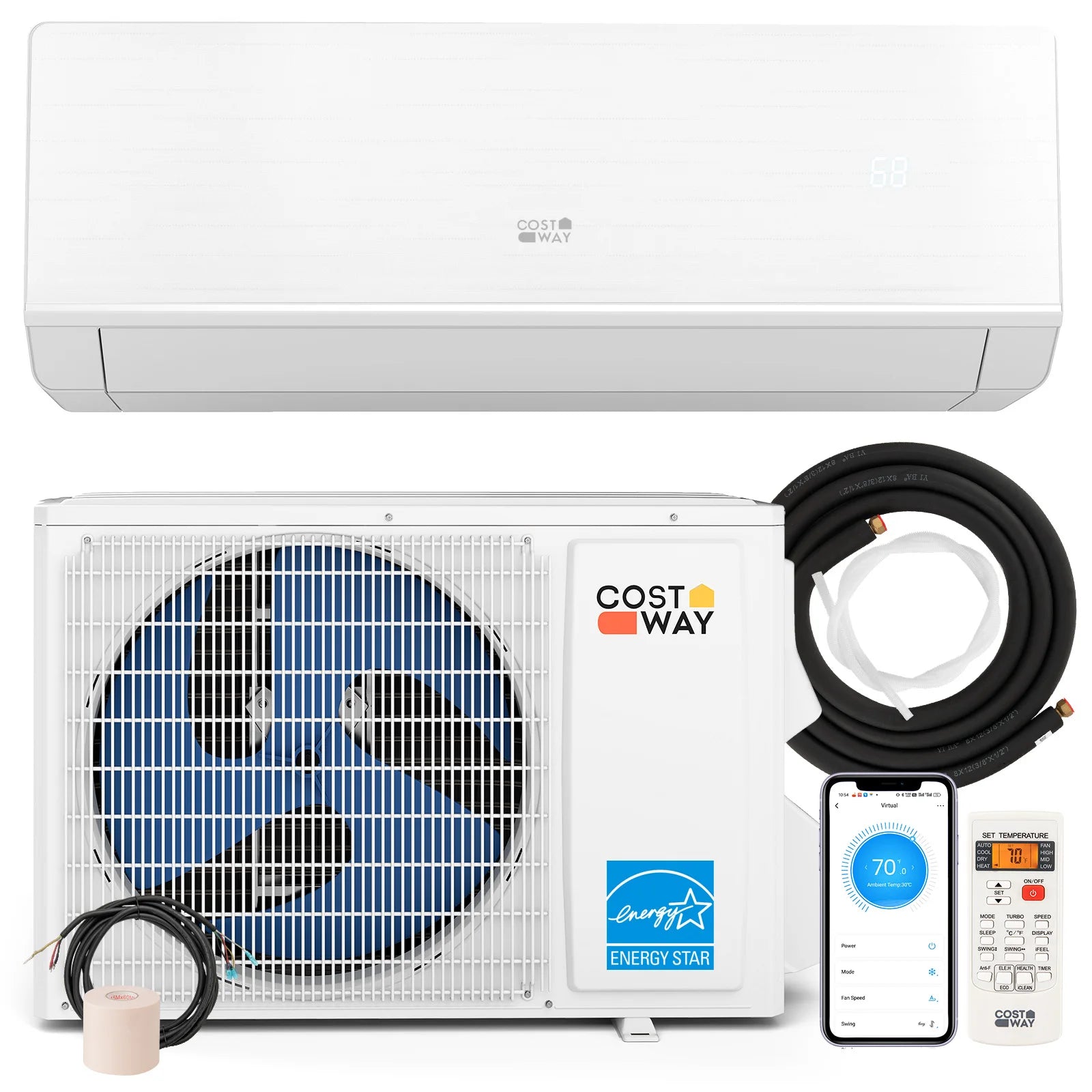 12000 BTU w/ 1 Ton Heat Pump Installation Kit