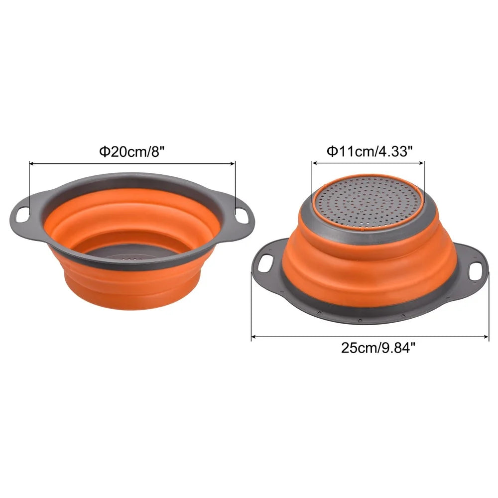 Collapsible Foldable Silicone Food Colander