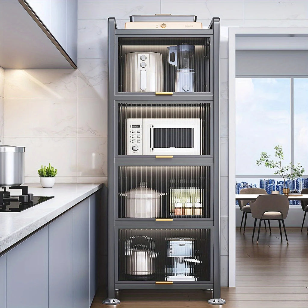 5-Tier Narrow Multifunctional Metal Storage Cabinet