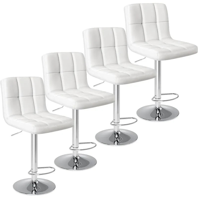 Adjustable Counter Height Swivel Barstools