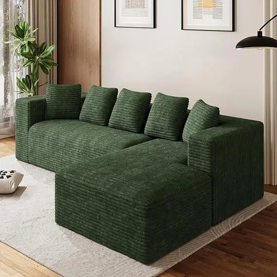 131" Sectional Sofa Cloud