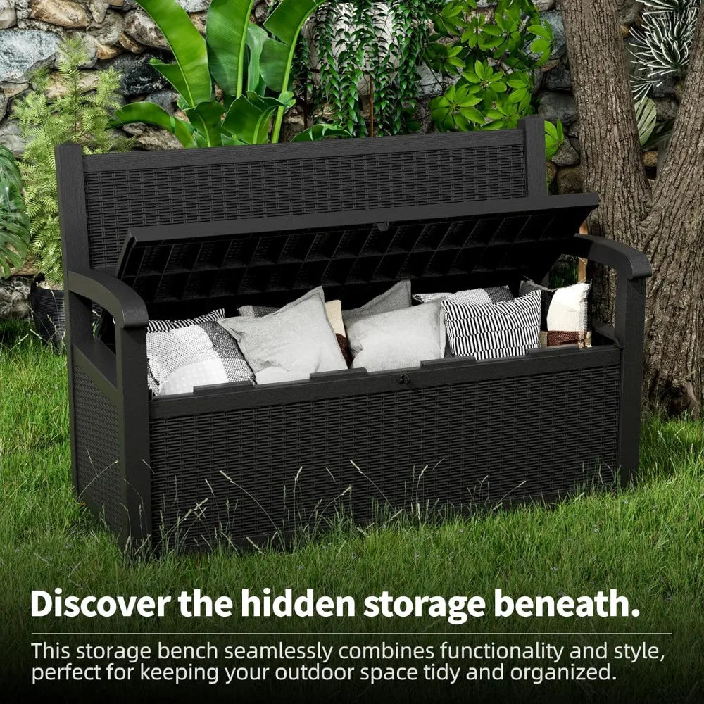 80 Gallon Storage Bench lockable