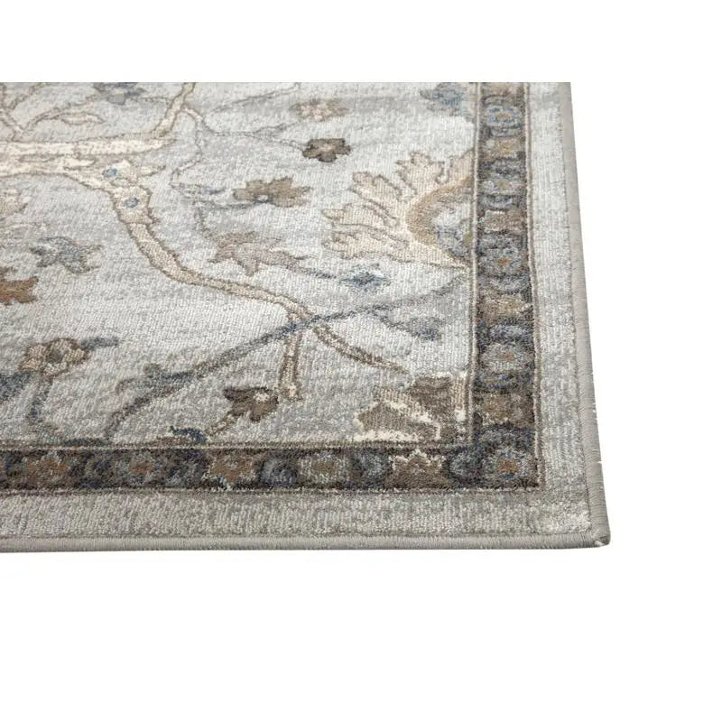 5'x7'6" Elegant Saffron Beige/Blue/Brown