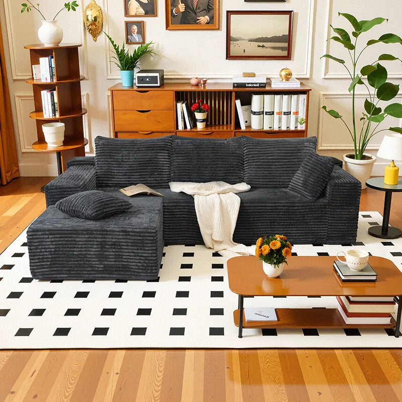 105Inch L-Shaped Living Room Sofa